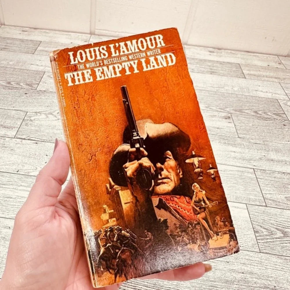 Louis L'Amour‎ THE EMPTY LAND 1977 Vtg Paperback Western Novel PB